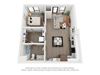 One bedroom floor plan The Mansion_B11